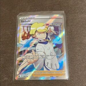 Siebold Trainer Supporter Card excellent condition Ask questions freely